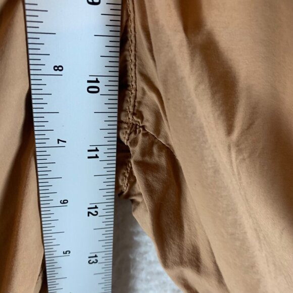 Poetry Women's Elastic Waist Brown Drawstring Trouser Pants 100% Cotton Size 6 - Picture 3 of 9